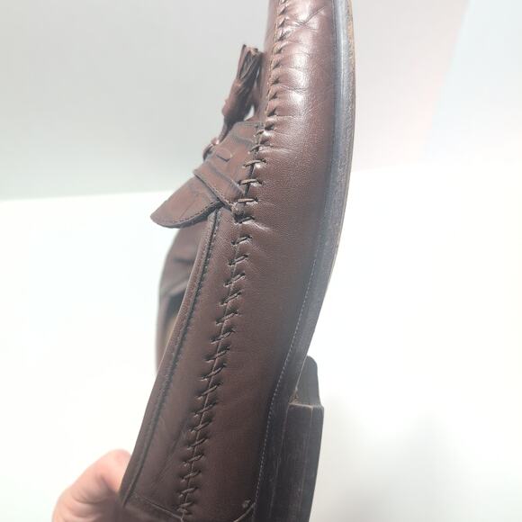 Florsheim Pisa Moc Toe Men's Slip On Loafer Brown Leather Size 10D - Picture 5 of 8